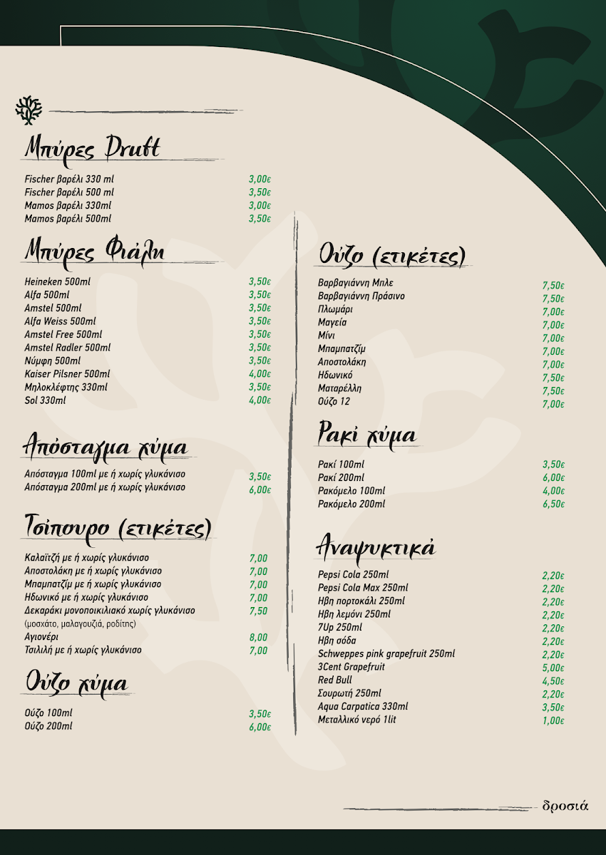 Menu Drosia-5